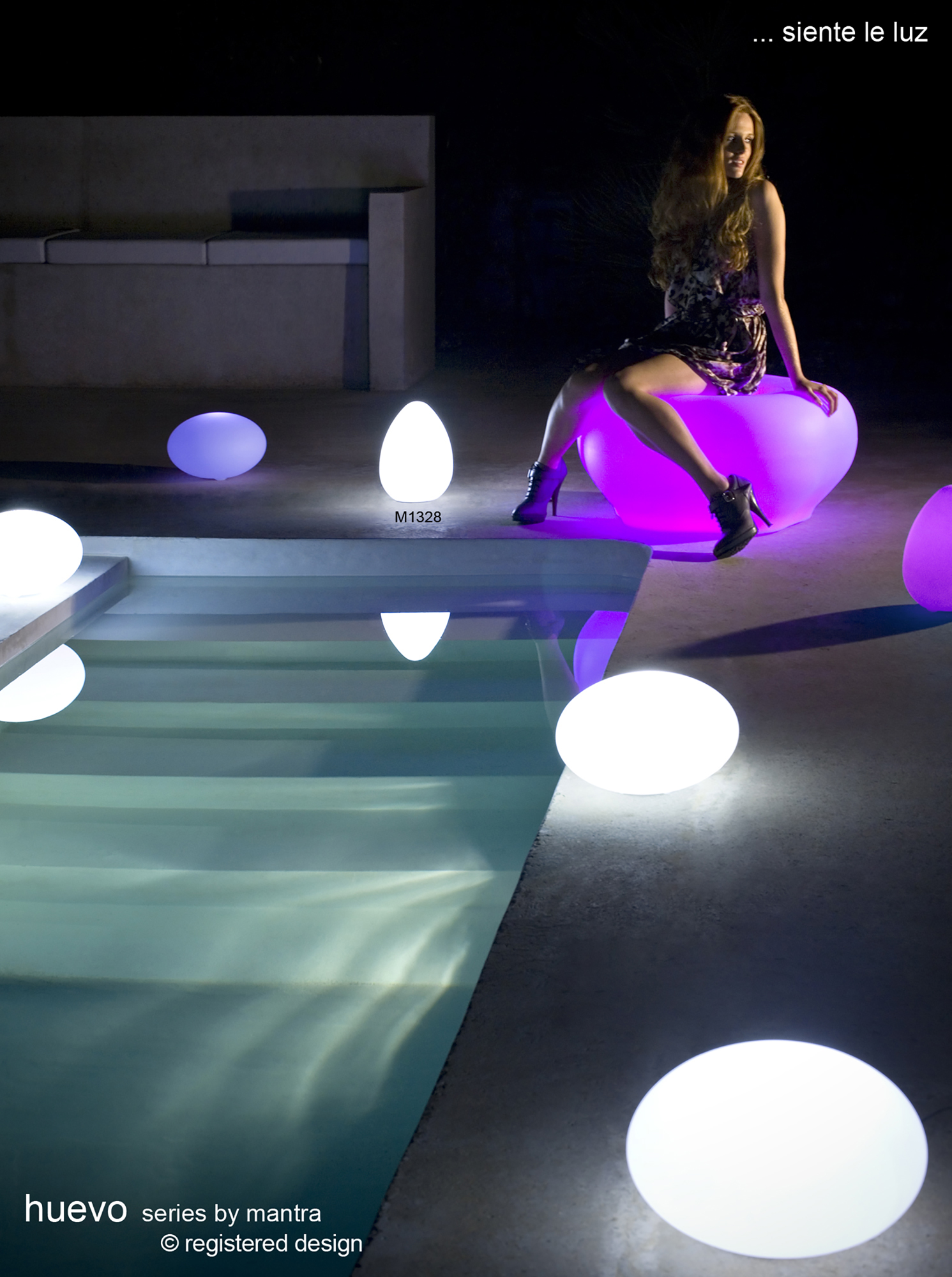 Huevo Exterior Lights Mantra Fusion Designer Floor Lamps